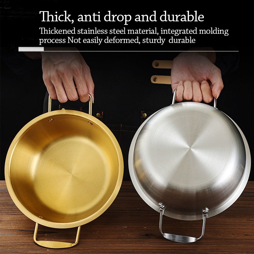 New 5pcs Stainless Steel Stock Pot Set with Lid Combination Series American Stock Pots Cookware Sets 16-24cm Deepen Soup Pot