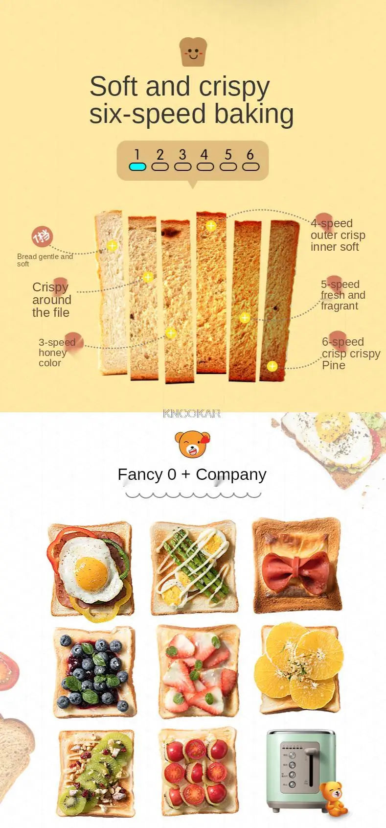 220V Household Electric Toaster Machine Automatic Multifunction Bread Baking Furnace For Breakfast Metal Body EU/AU/UK
