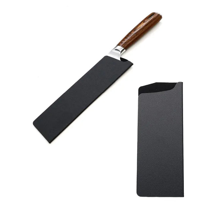 ★▲8 Inch Chef Knife With Sheath Stainless Steel Santoku Sushi Sashimi Cleaver Slicing Cooking Tools For Restaurant Kitchen