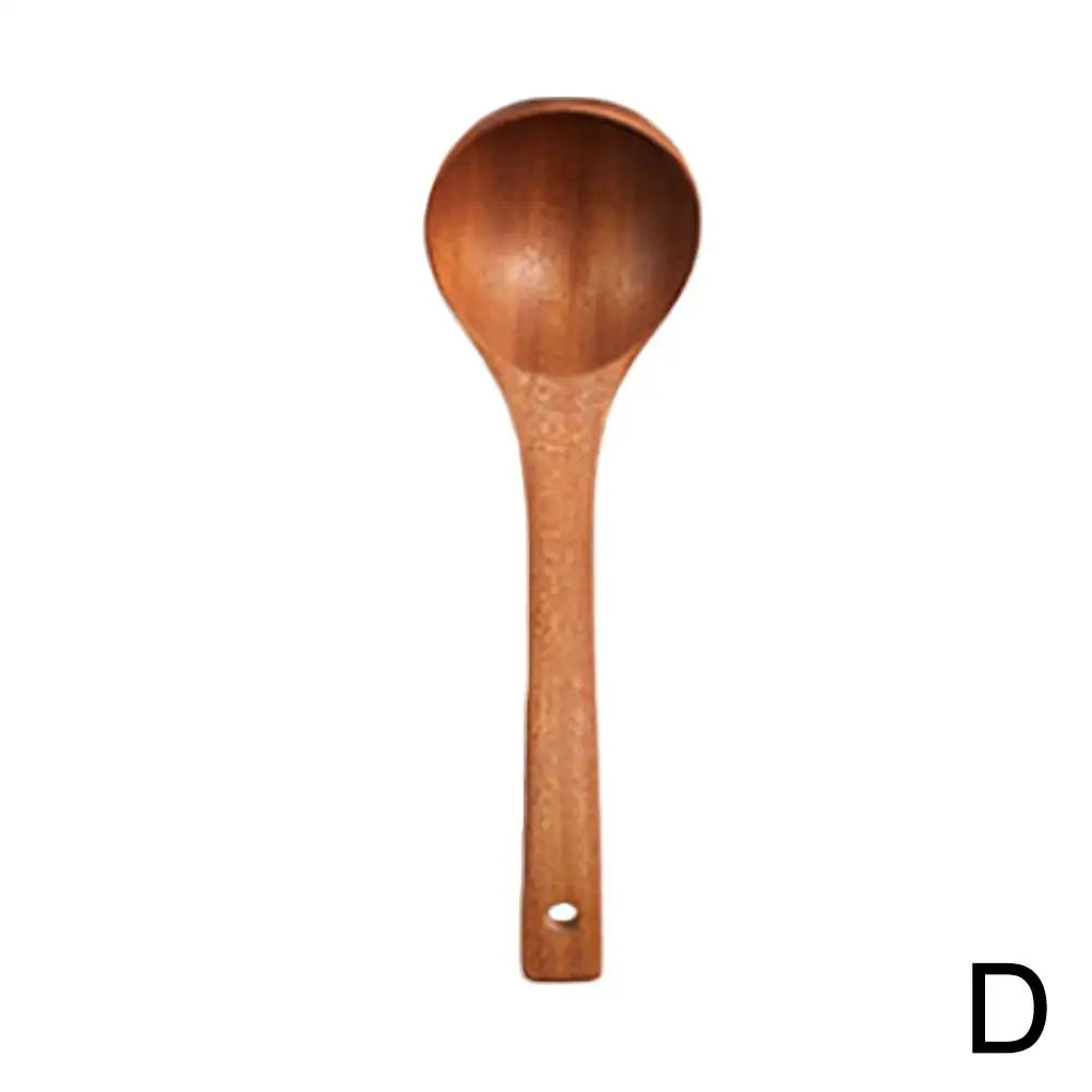 Walnut Wooden Kitchenware Long Handle Rice Scoop Tableware Heat Resistant Kitchen Tableware Tools For Cooking Eating