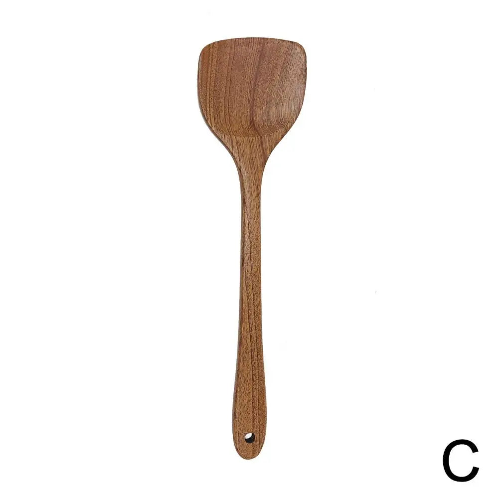 Walnut Wooden Kitchenware Long Handle Rice Scoop Tableware Heat Resistant Kitchen Tableware Tools For Cooking Eating
