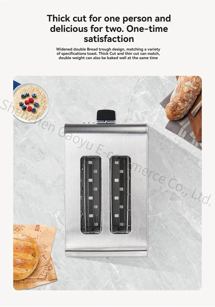 Commercial Stainless Steel Toaster 2/4/6 Slice Automatic Bread Machine Sandwich Maker for Restaurant Cafe