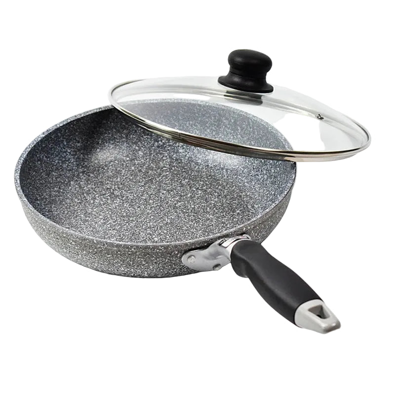 Frying 28/26/24/20cm Wok Non-stick Pan Skillet Cauldron Induction Cooker Pans Pancake Egg Gas Stove Home
