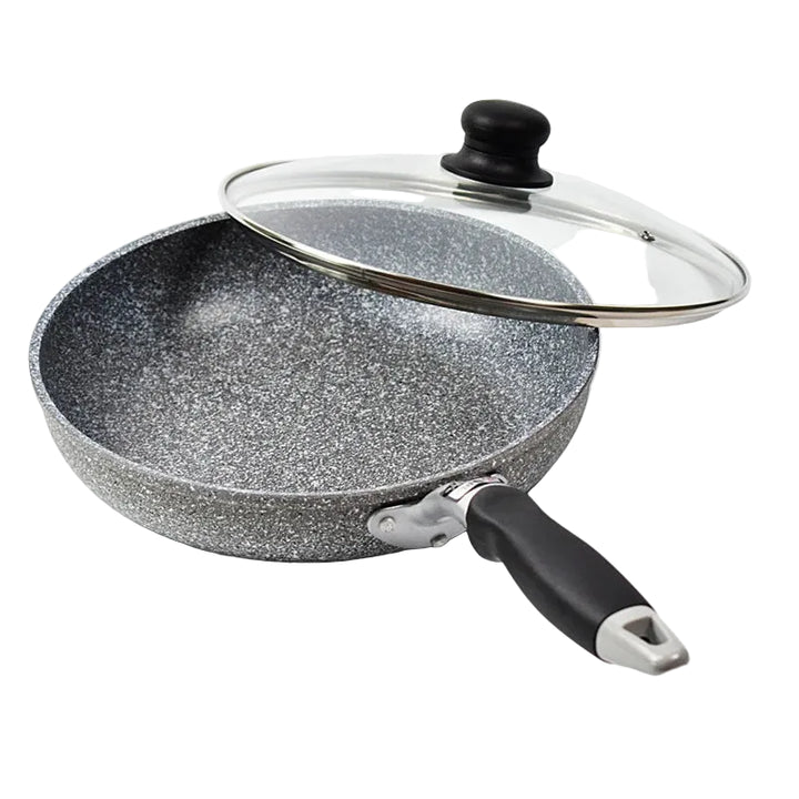 Frying 28/26/24/20cm Wok Non-stick Pan Skillet Cauldron Induction Cooker Pans Pancake Egg Gas Stove Home