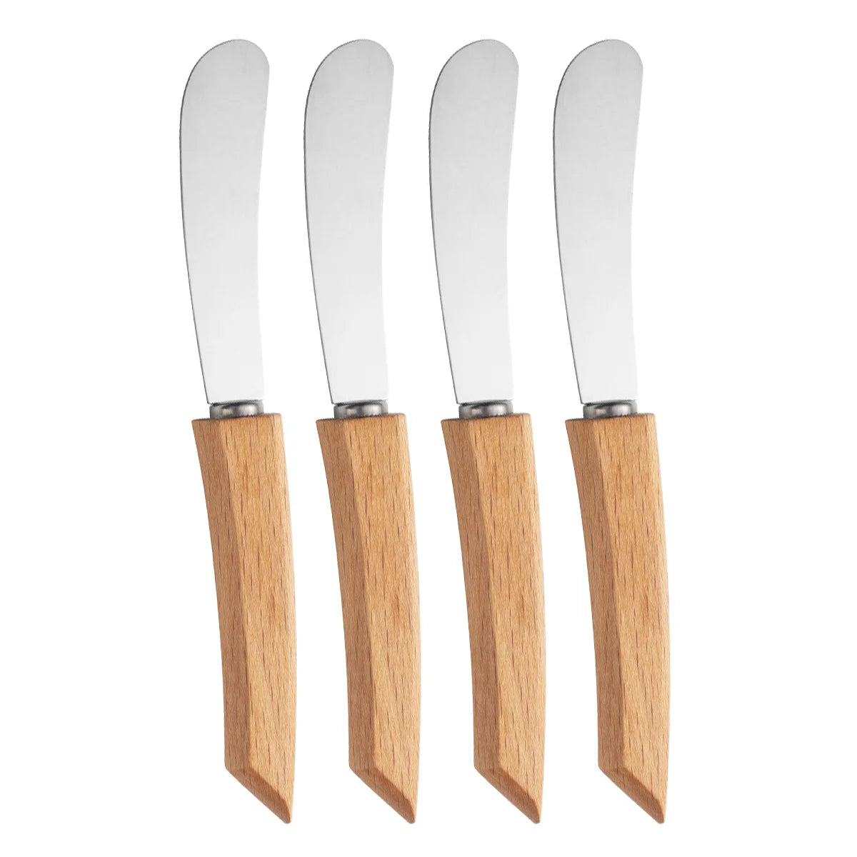 2/4/6 Pack Butter Spreader Knife, Stainless Steel Knife, Wood Handle,  Multipurpose Cheese Butter Spreader Knives for Kitchen
