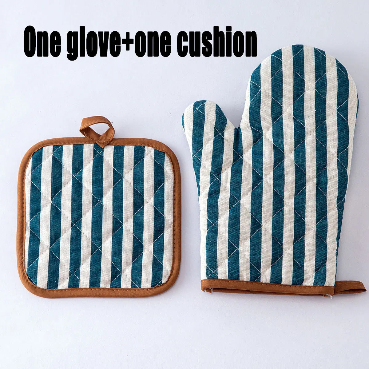 Anti Scald Oven Gloves, Kitchen With Cotton Lining, Thick Gloves Set, Multi-purpose Gloves, Red Checkered Oven Gloves Set