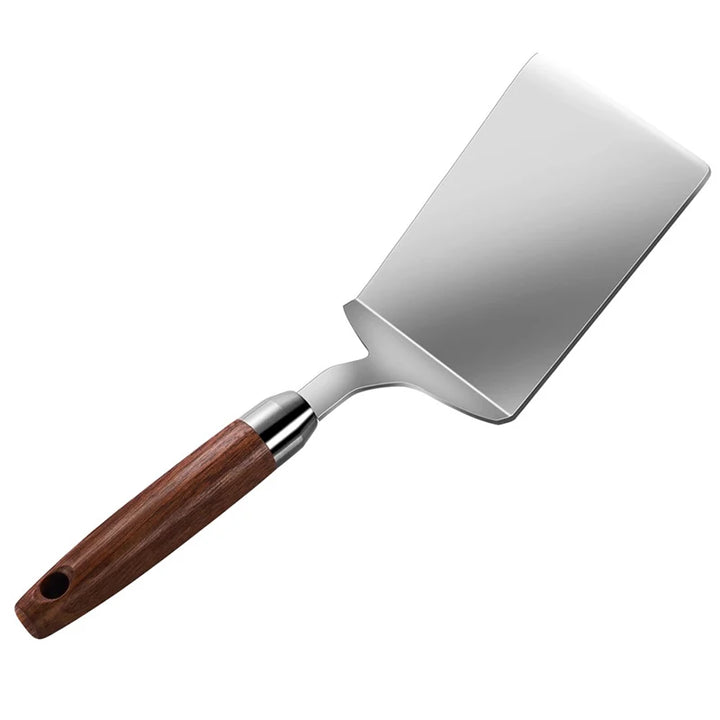 Stainless Steel Spatula with Wooden Handle, Nonstick Pancake Turner, Flipper for Cooking Frying Grilling Baking - BBQ Tools
