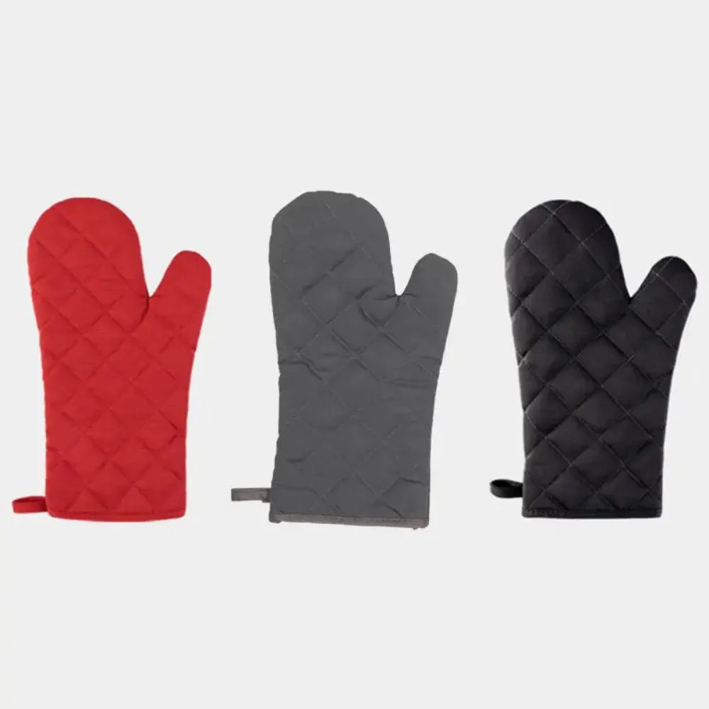 Single Microwave Oven Gloves Multi-color Kitchen Cooking Baking Mitts Pot Pad Heat Proof Protected High Temperature Resistant