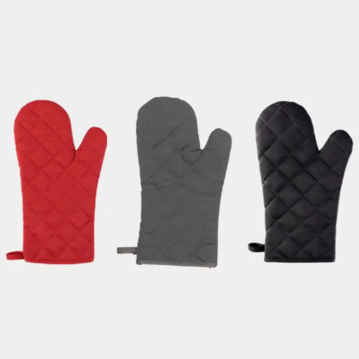 Single Microwave Oven Gloves Multi-color Kitchen Cooking Baking Mitts Pot Pad Heat Proof Protected High Temperature Resistant