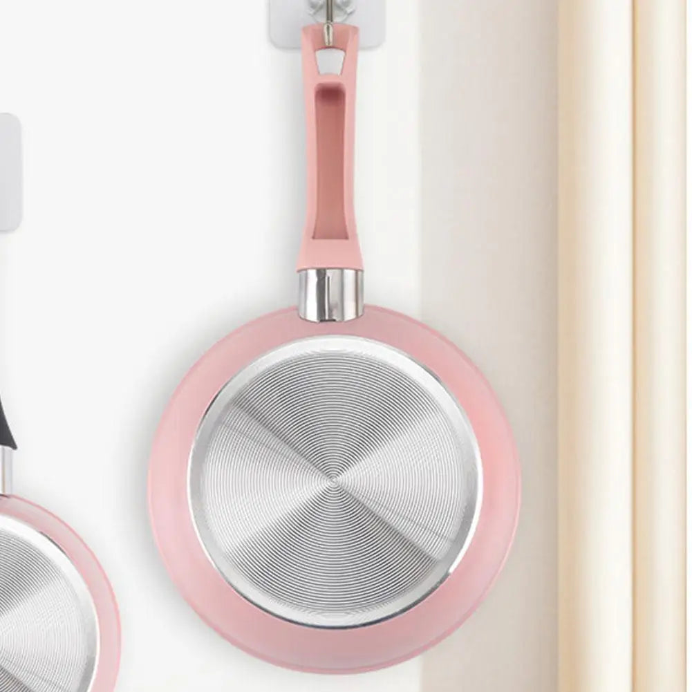 Pink Non Stick Flat Bottomed Pan Mini Fried Wheat Rice Stone Pot Steak Induction Cooker Open Flame Universal Kitchen Utensils