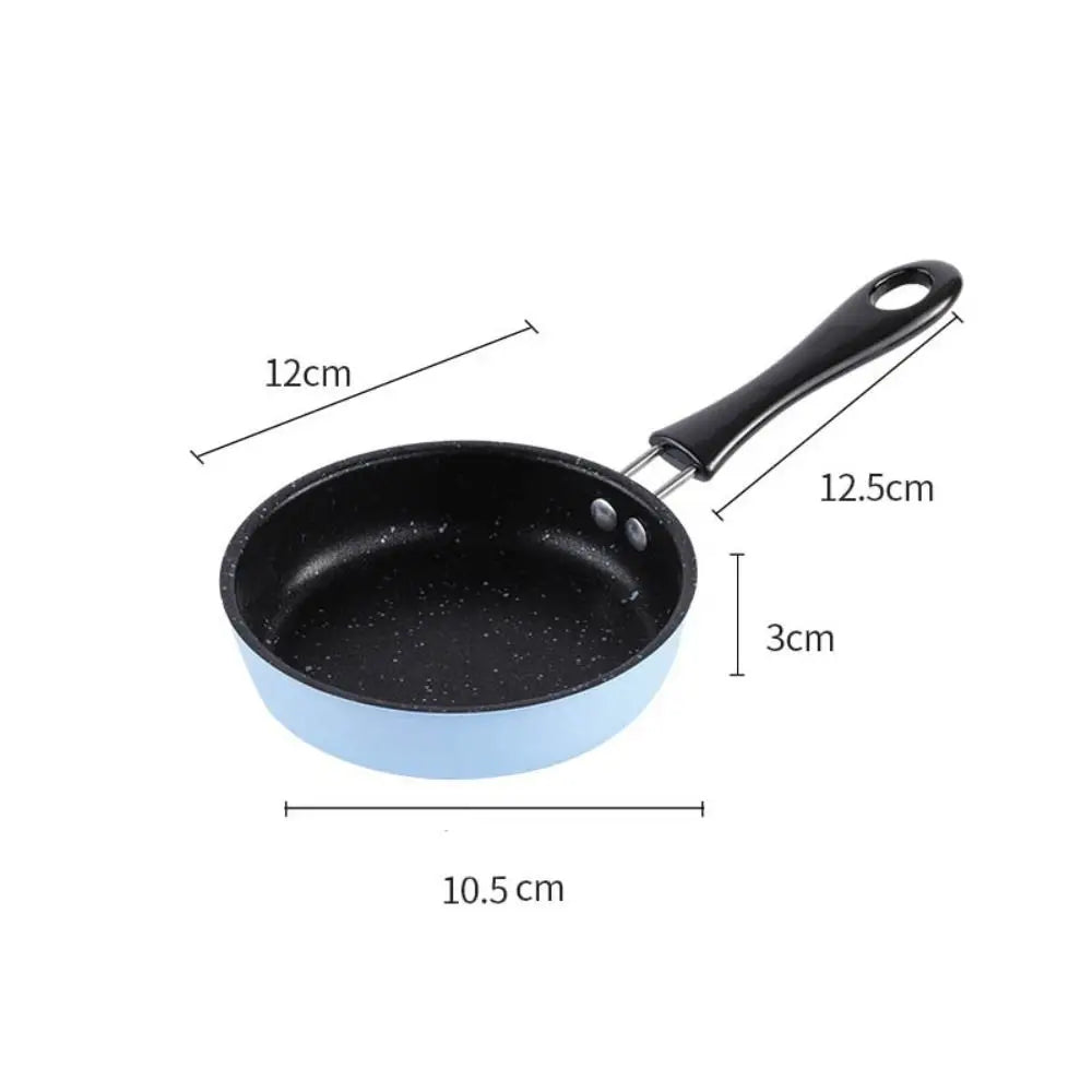12cm Mini Non-stick Pan with Anti-stick Coating Professional Fry Egg Pan Lightweight Long Handle Omelette Pot Pancake