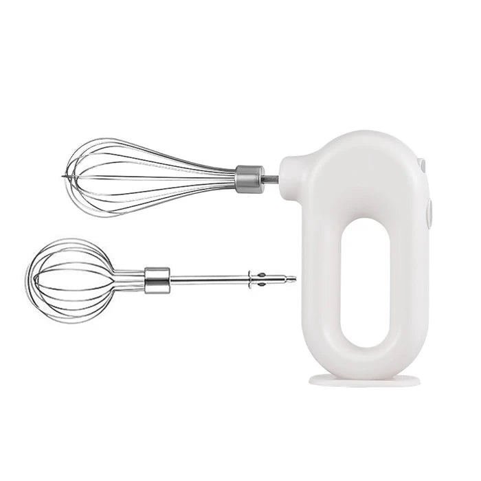 Portable Mixers with 2 Mixing Head USB Electric Blender Wireless Food Mixer Handheld Rechargeable Whisks Dough Stirrer Eggbeater
