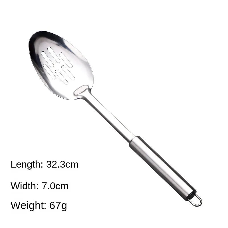 Durable Stainless Steel Wok Spatula Long Handle Kitchen Gadgets Kitchen Cooking Utensil Set Rice Spoon Ladle Cooking Tools