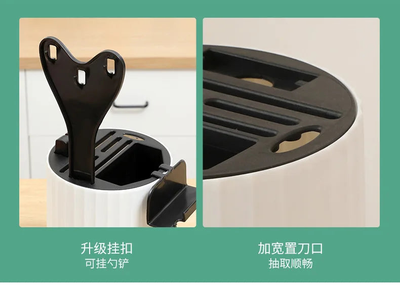 Knife Set Kitchen Knife Cutting Board 2-in-1 Kitchenware Household Kitchenware Rotary Knife Holder