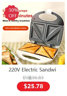 220V Household Electric Toaster Machine Automatic Multifunction Bread Baking Furnace For Breakfast Metal Body EU/AU/UK