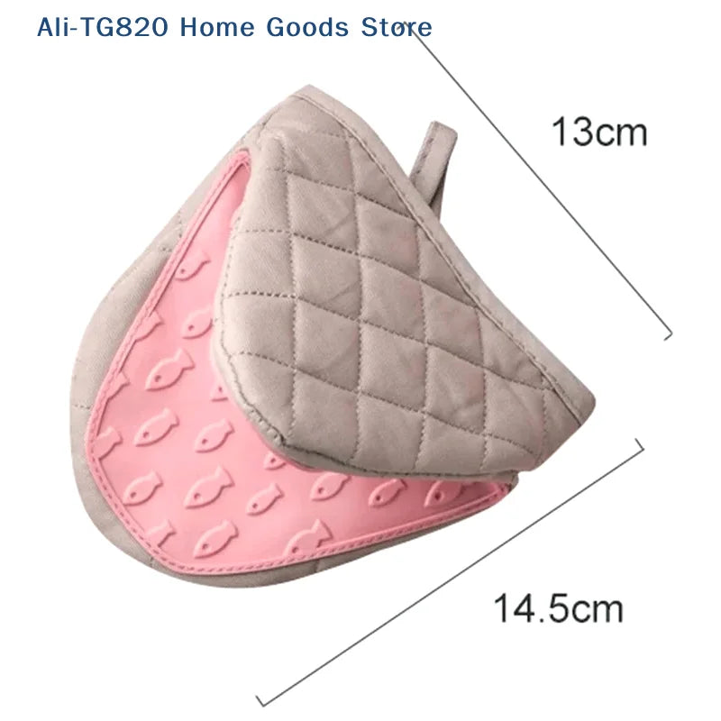 Silicone Anti-scalding Oven Gloves Mitts Potholder Kitchen Silicone Gloves Tray Dish Bowl Holder Baking Oven Glove Hand Clip