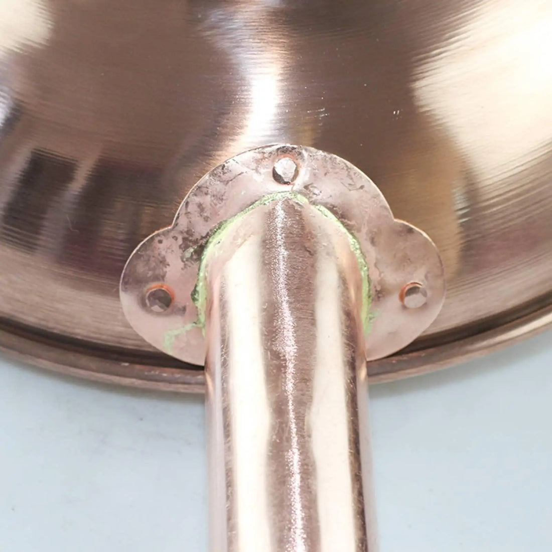 Copper Frying Pan Thick Copper Kitchen Wok Frying Sauté Pan Even Heating for Home Cooks and Chefs