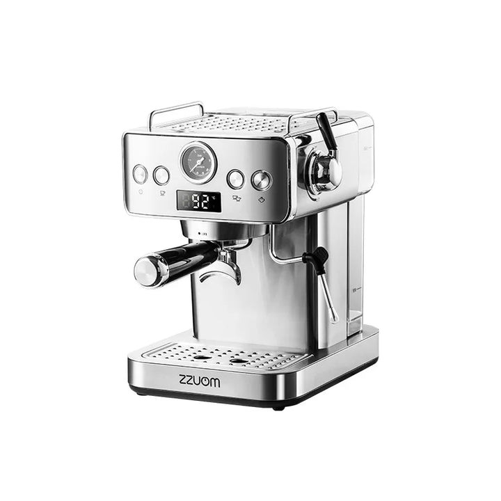 20Bar Semi-Automatic Espresso Machine - Compact Stainless Steel Coffee Maker with Steam Milk Frother for Home/Office, Italian