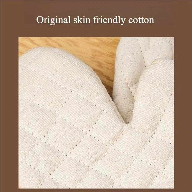 A25F-Oven Mitts, Heat-Resistant 200°C, For Kitchens & Microwave