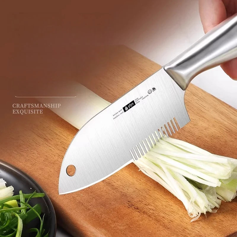 New Stainless Steel Onion Cutter Shredder Slicer Multifunctional Tool for Green Onion Chopping Grating Practical Kitchen Tools
