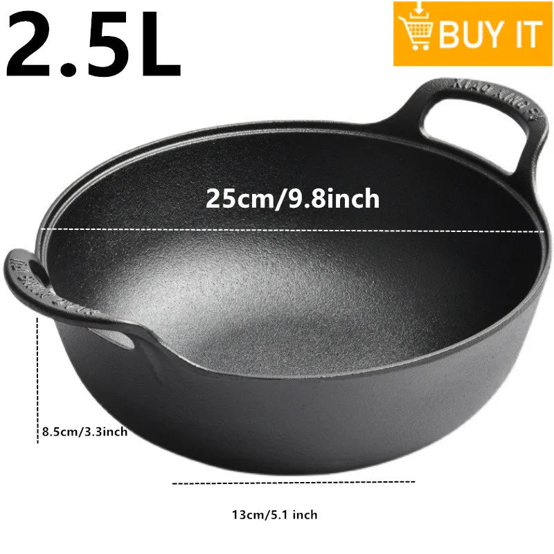 Enameled Mini Cast Iron Dutch Oven 1.5 Quart for Cooking Bake Bread Cast Iron Pot Casserole Dish Heavy Milk Pot Kitchen Stew Pot