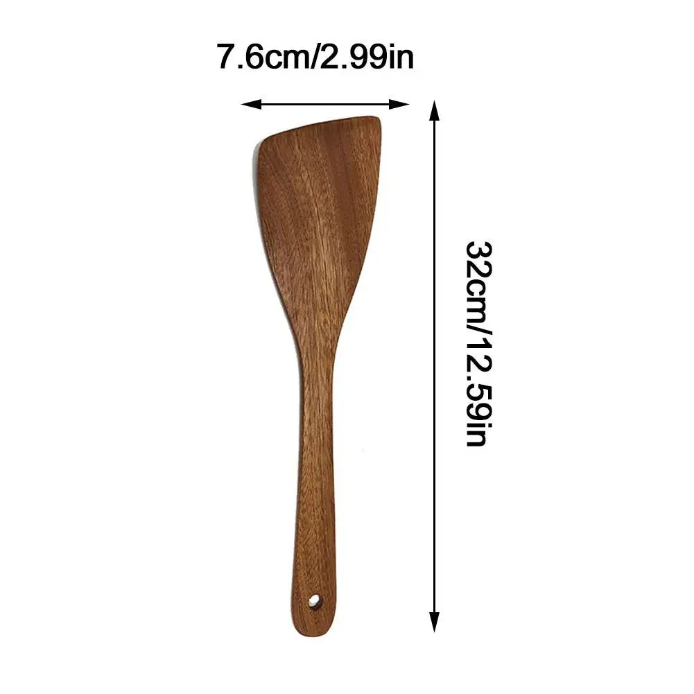 Walnut Wooden Kitchenware Long Handle Rice Scoop Tableware Heat Resistant Kitchen Tableware Tools For Cooking Eating