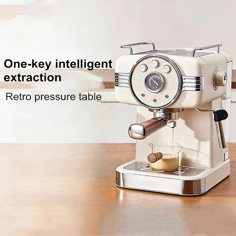 Espresso Coffee Machine Semi-Automatic Home & Office Coffee Maker 20Bar Pump Pressure with Milk Frother Perfect Gift for Coffee