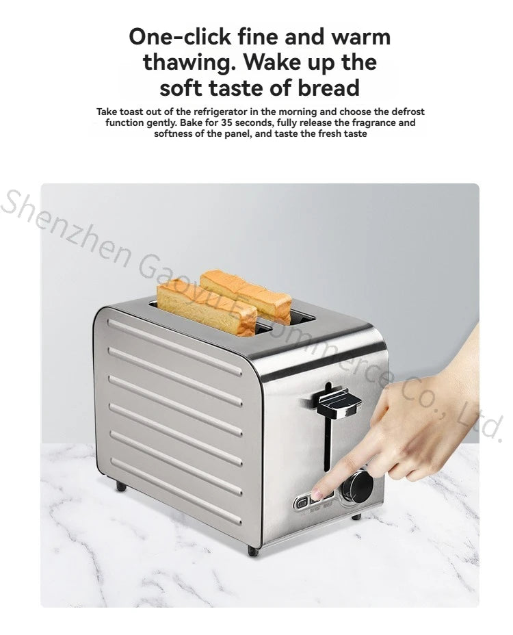 Commercial Stainless Steel Toaster 2/4/6 Slice Automatic Bread Machine Sandwich Maker for Restaurant Cafe