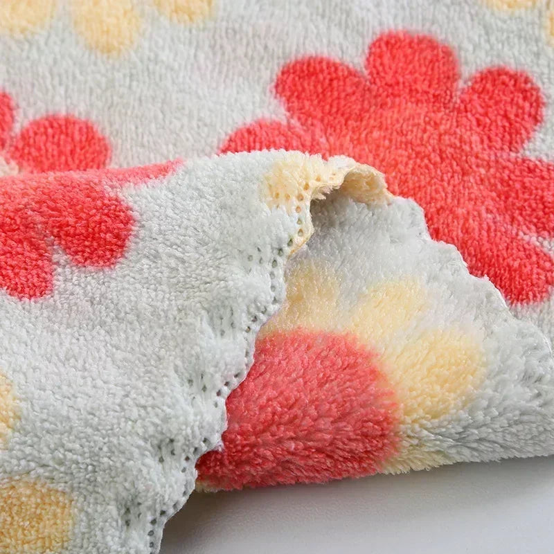 1-10Pcs 30X30CM Kitchen Cleaning Cloths Soft Absorbent Dishcloth Coral Sunflower Wiping Towel Rags Household Cleaning Cloth