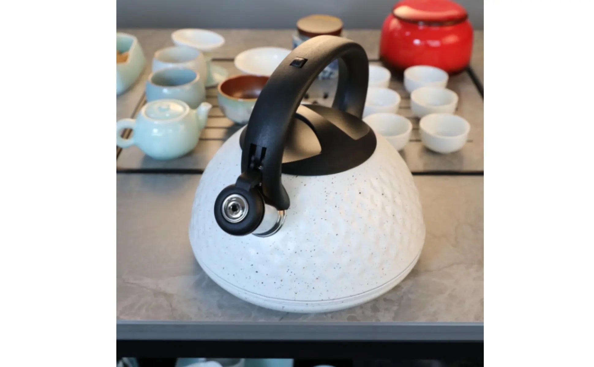 Stainless Steel Whistling Kettle Rust Proof Whistling Tea Kettle Household Cookware Fast Boiling Chemical-Free Safe