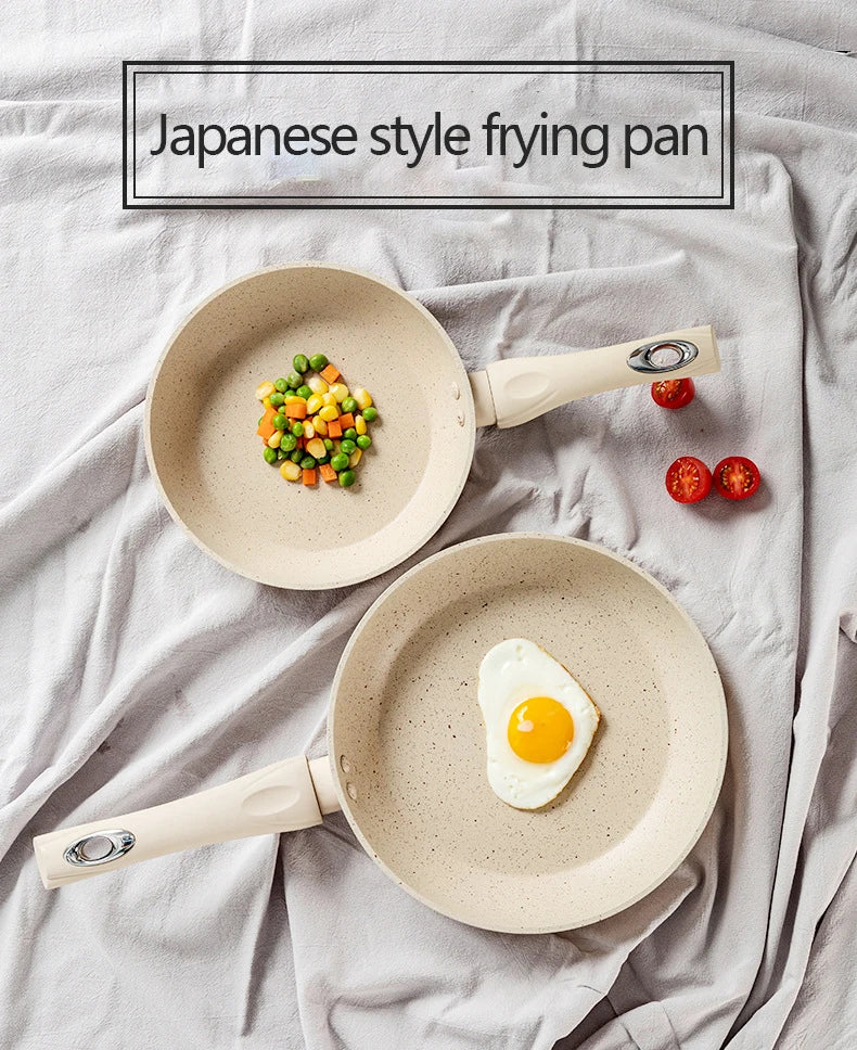 Ceramics Omelet Pot Non-Stick Frying Pan Wok Steak Skillet Pancake Home Induction Gas Stove Cooking Saucepan Kitchen Cookware
