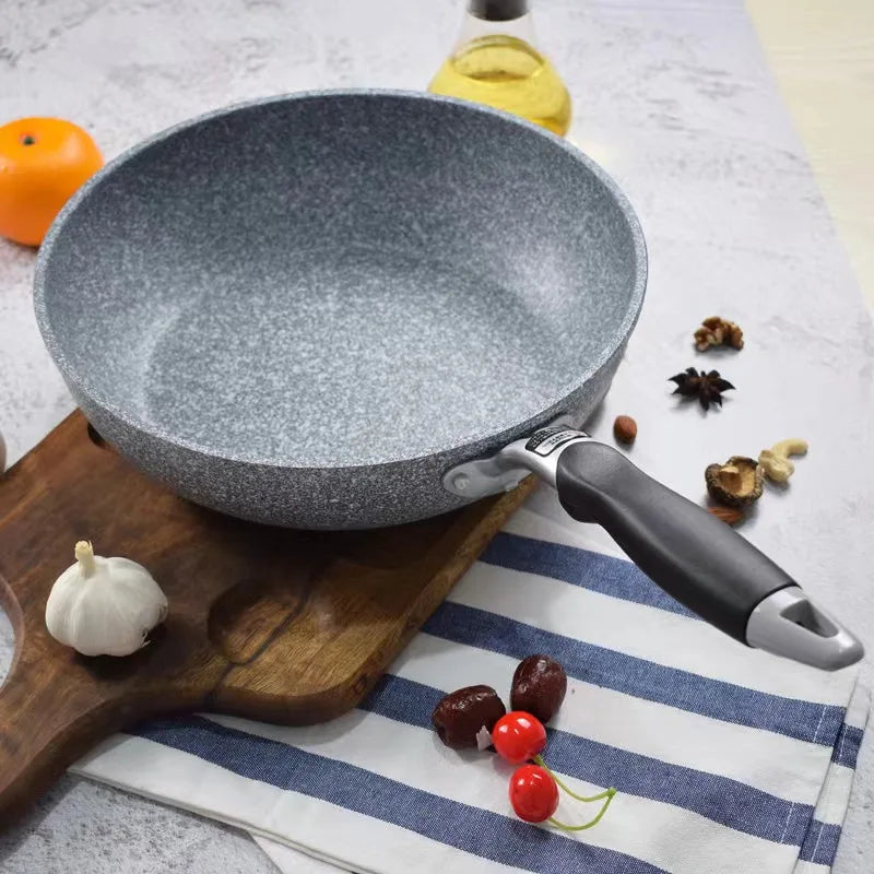 Frying 28/26/24/20cm Wok Non-stick Pan Skillet Cauldron Induction Cooker Pans Pancake Egg Gas Stove Home