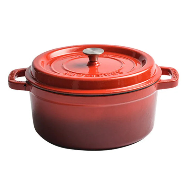25cm Enameled Cast Iron Dutch Oven 4 Quart Heavy Casserole Dish For Sourdough Bread Baking And Stew Kitchen Nonstick Braised Pot