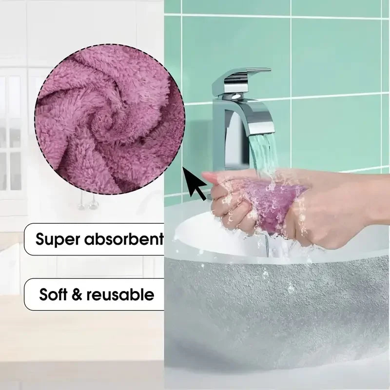 5/10/20/30pcs Kitchen Towels And Dishcloths Rag, 15*25cm Small Dish Washing Towels, Random Color Assorted Varieties