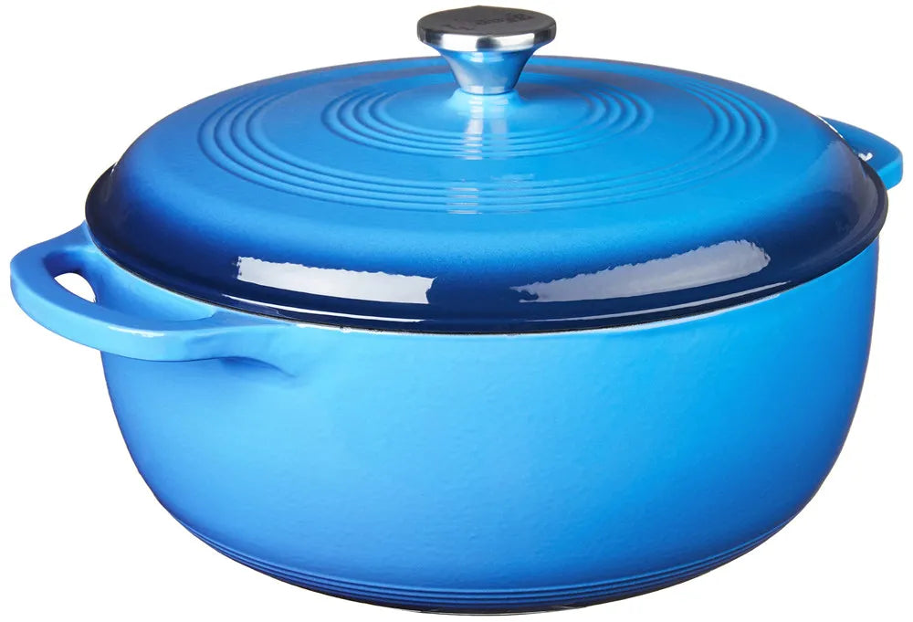 28cm Enameled Cast Iron Dutch Oven Dual Handles 6 Quart Stew Pot Use to Cook Bread Baking Soups Casserole Dish Oven Safe 500° F
