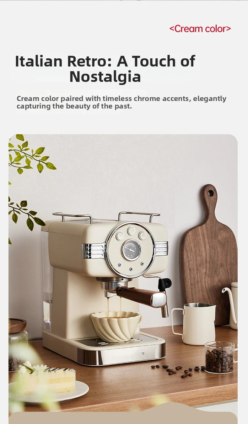 Espresso Coffee Machine Semi-Automatic Home & Office Coffee Maker 20Bar Pump Pressure with Milk Frother Perfect Gift for Coffee