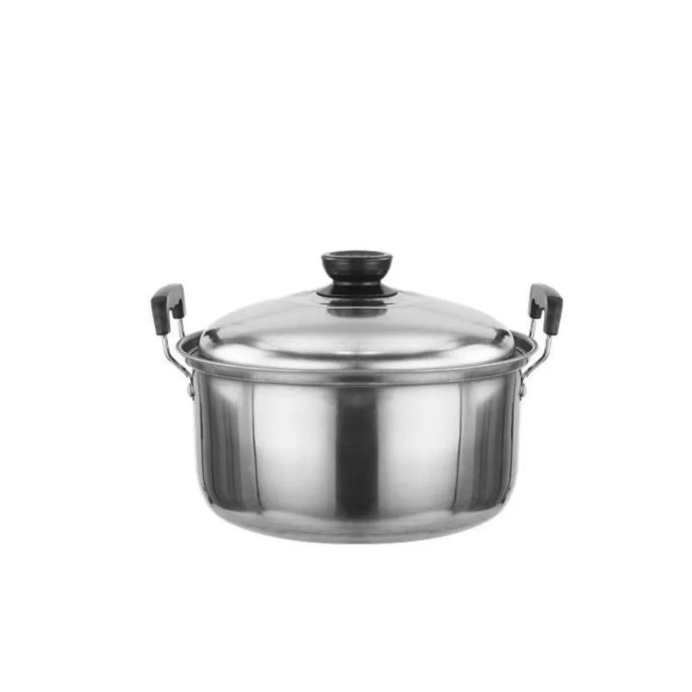 New 5pcs Stainless Steel Stock Pot Set with Lid Combination Series American Stock Pots Cookware Sets 16-24cm Deepen Soup Pot