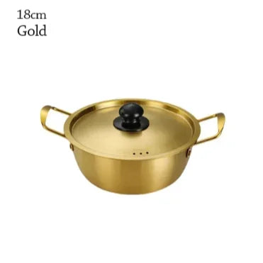 New 5pcs Stainless Steel Stock Pot Set with Lid Combination Series American Stock Pots Cookware Sets 16-24cm Deepen Soup Pot
