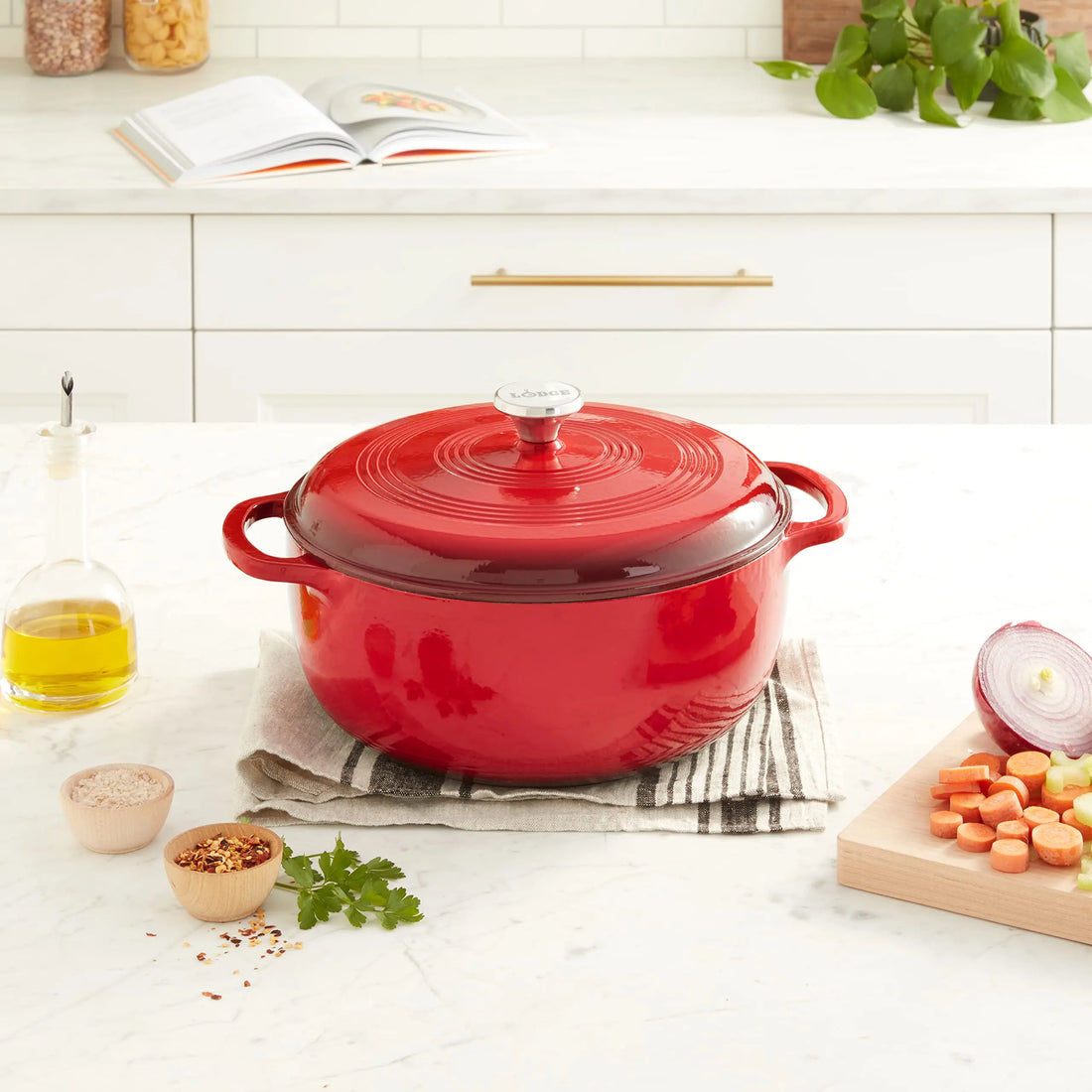 28cm Enameled Cast Iron Dutch Oven Dual Handles 6 Quart Stew Pot Use to Cook Bread Baking Soups Casserole Dish Oven Safe 500° F