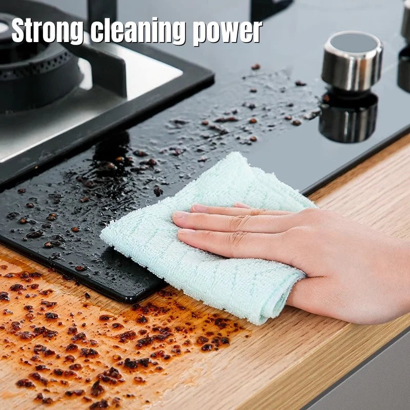 60Pcs Reusable Microfiber Cleaning Wipes Fast Drying Reusable High Absorbency Durable Kitchen Towels for Dishes