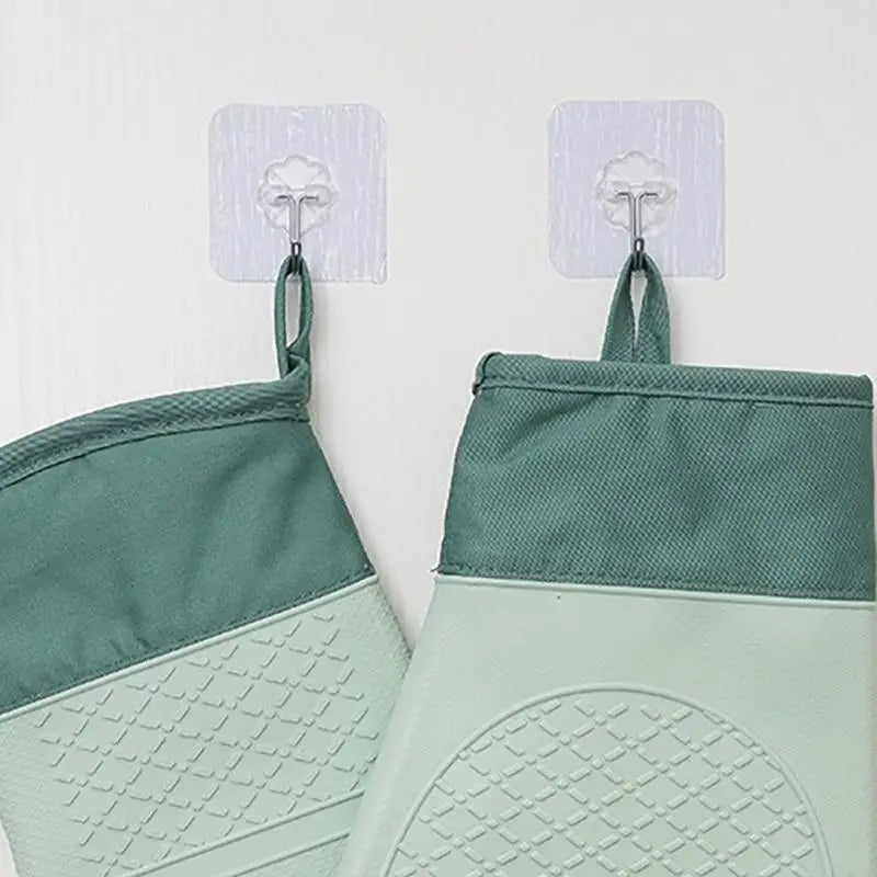 1 Pack Thickened Silicone Oven Mitts | Heat Resistant Insulation Non-Slip Anti-Scald | Protective Gloves for Kitchen Oven