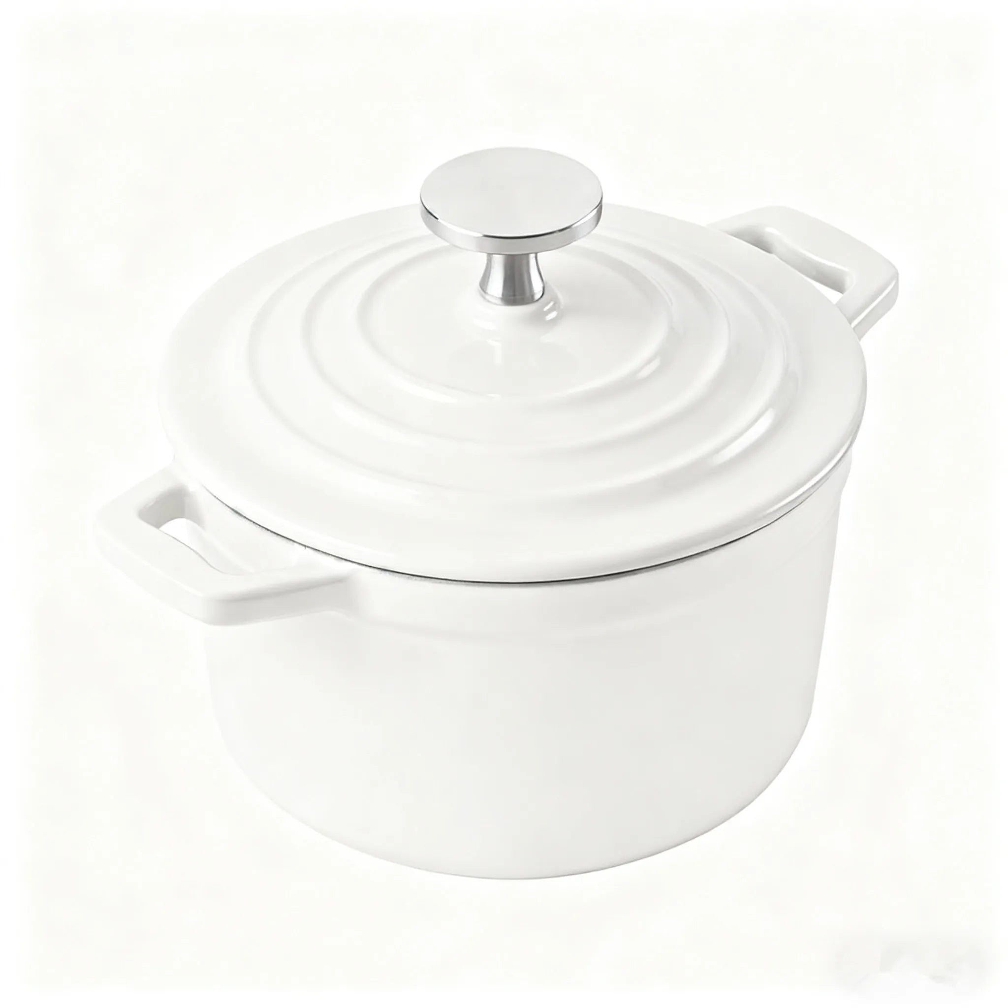 Enameled Mini Cast Iron Dutch Oven 1.5 Quart for Cooking Bake Bread Cast Iron Pot Casserole Dish Heavy Milk Pot Kitchen Stew Pot