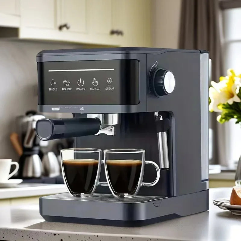 Home Coffee Machine 20Bar Pump Pressure Energy Saving Self-Cleaning Portable Small Coffee Grinder Machine for Home Office