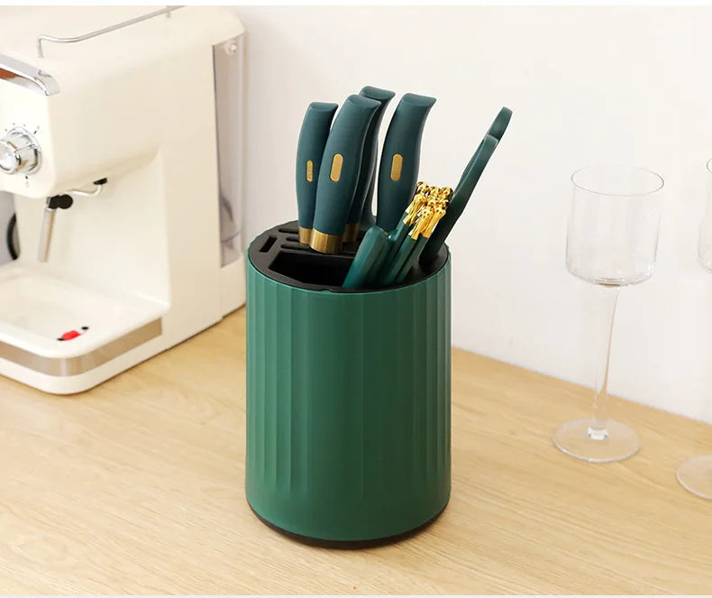 Knife Set Kitchen Knife Cutting Board 2-in-1 Kitchenware Household Kitchenware Rotary Knife Holder