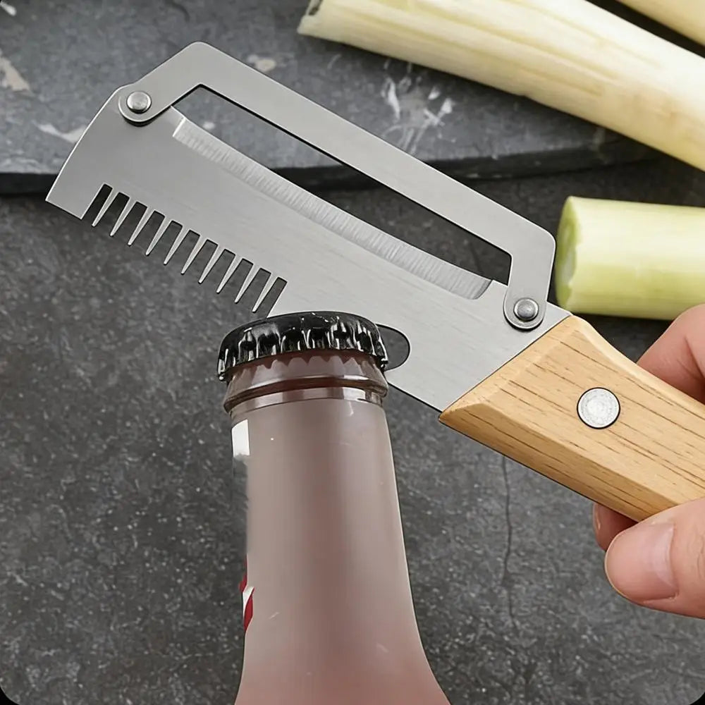 Vegetable Peeler 2 Pcs 3in1 Serrated Stainless Steel Strips Slicer Fruit Potato Carrot Grater Kitchen Gadget With Bottle Opener