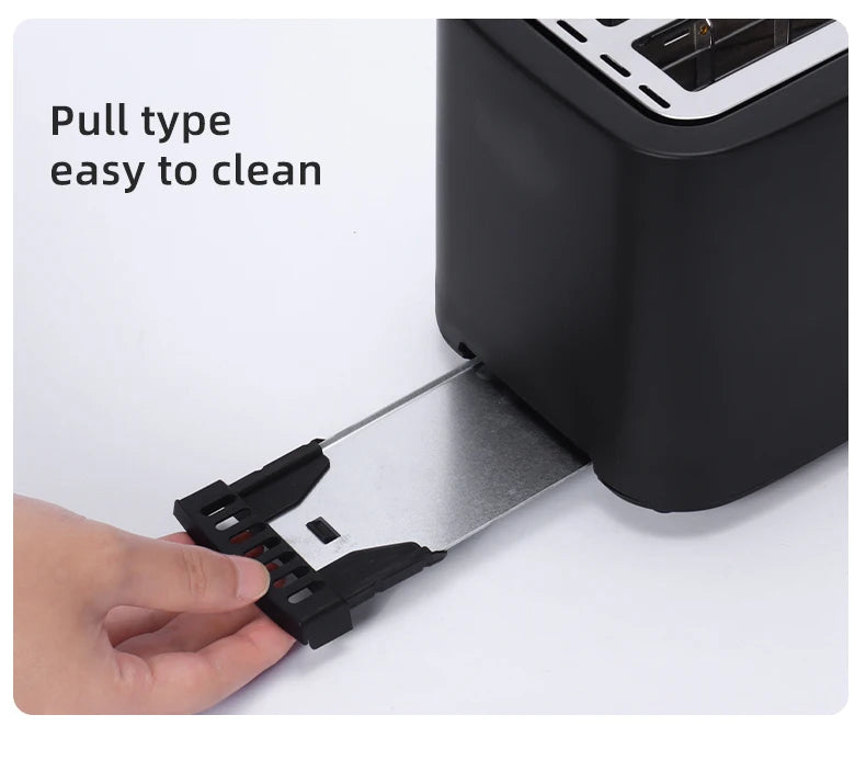 Wangchef Plastic Housing Electric Bread Maker Toaster 2 Slices Capacity English Operating Language Automatic Pop-Up Function