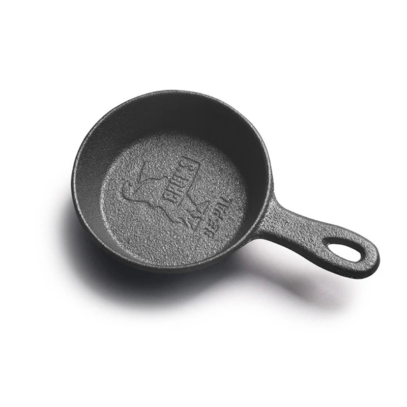 1PCS 8.5CM Cast Iron Skillet Non-stick Mini Egg Frying Pan for Kitchen Cookware