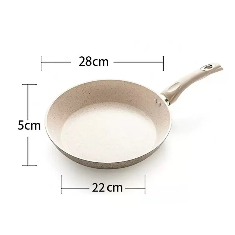 Ceramics Omelet Pot Non-Stick Frying Pan Wok Steak Skillet Pancake Home Induction Gas Stove Cooking Saucepan Kitchen Cookware