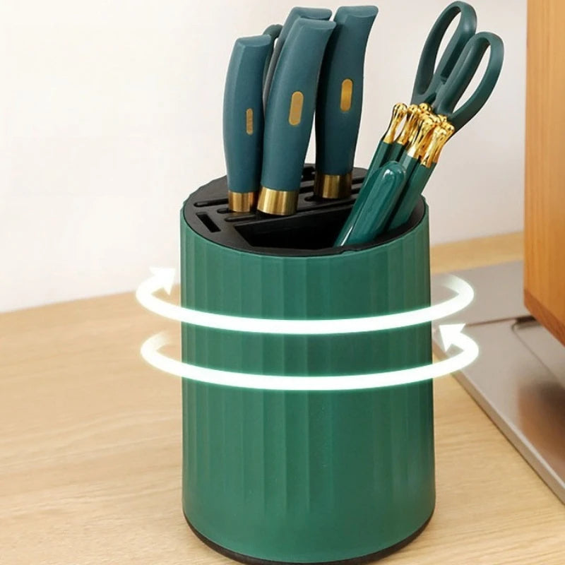 Knife Set Kitchen Knife Cutting Board 2-in-1 Kitchenware Household Kitchenware Rotary Knife Holder