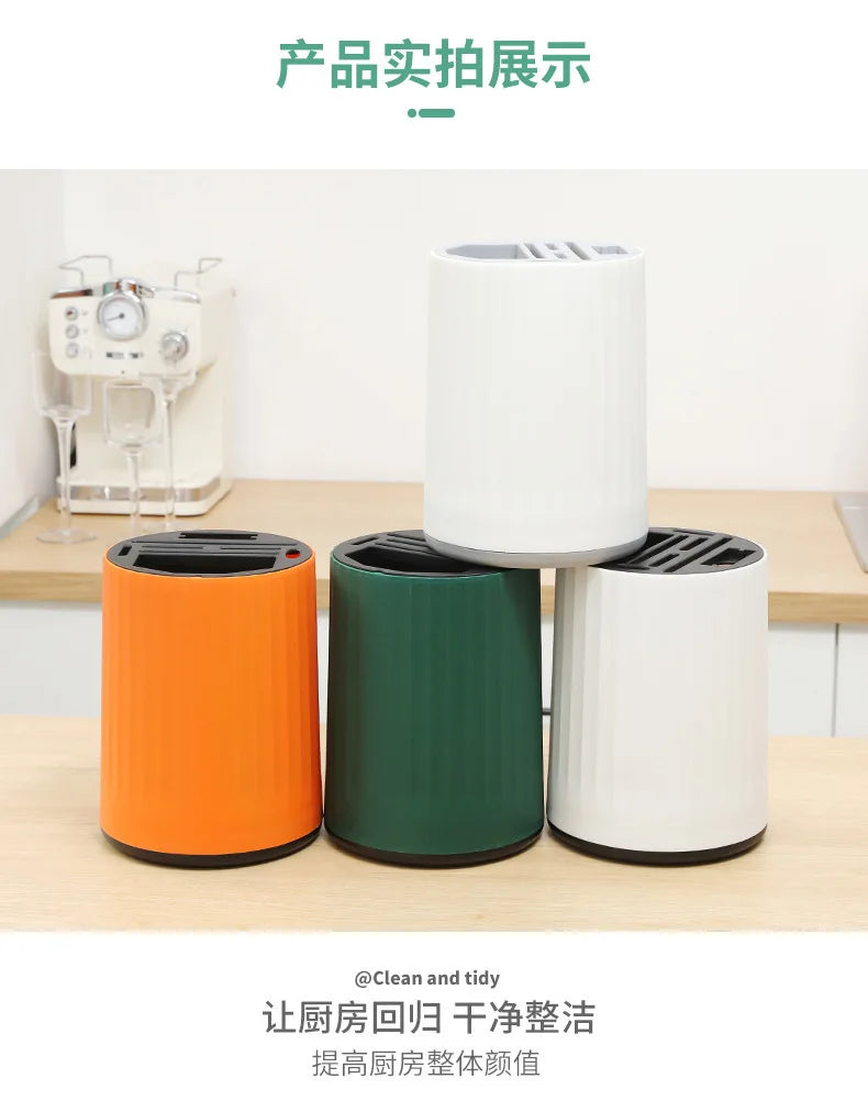 Knife Set Kitchen Knife Cutting Board 2-in-1 Kitchenware Household Kitchenware Rotary Knife Holder